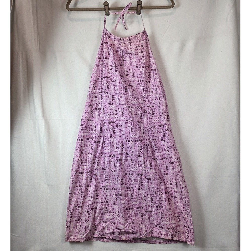 y2k xhilaration women's dress halter floral purple